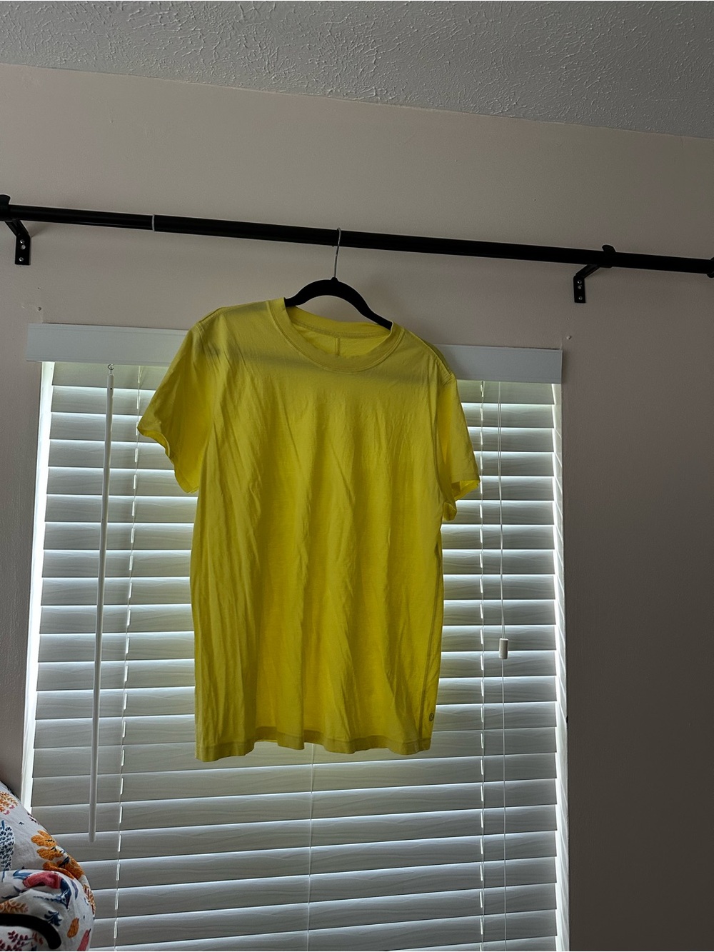 All yours tee lululemon athletica Yellow Short Sleeve Tee- worn once
